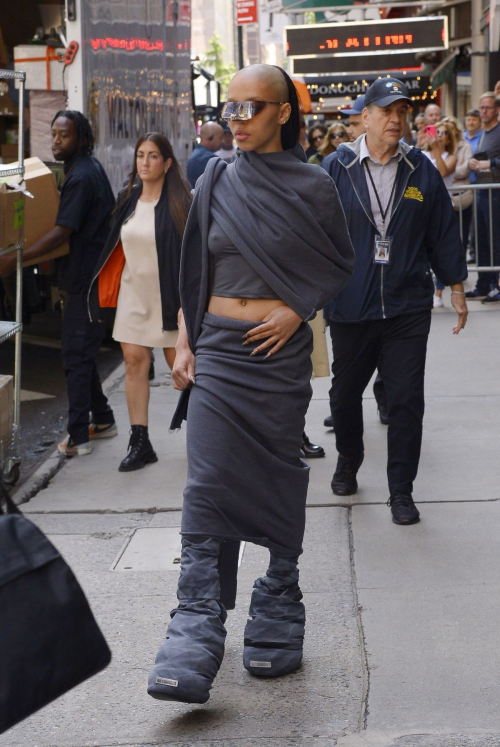 FKA Twigs Arrives at CBS Mornings New York 2