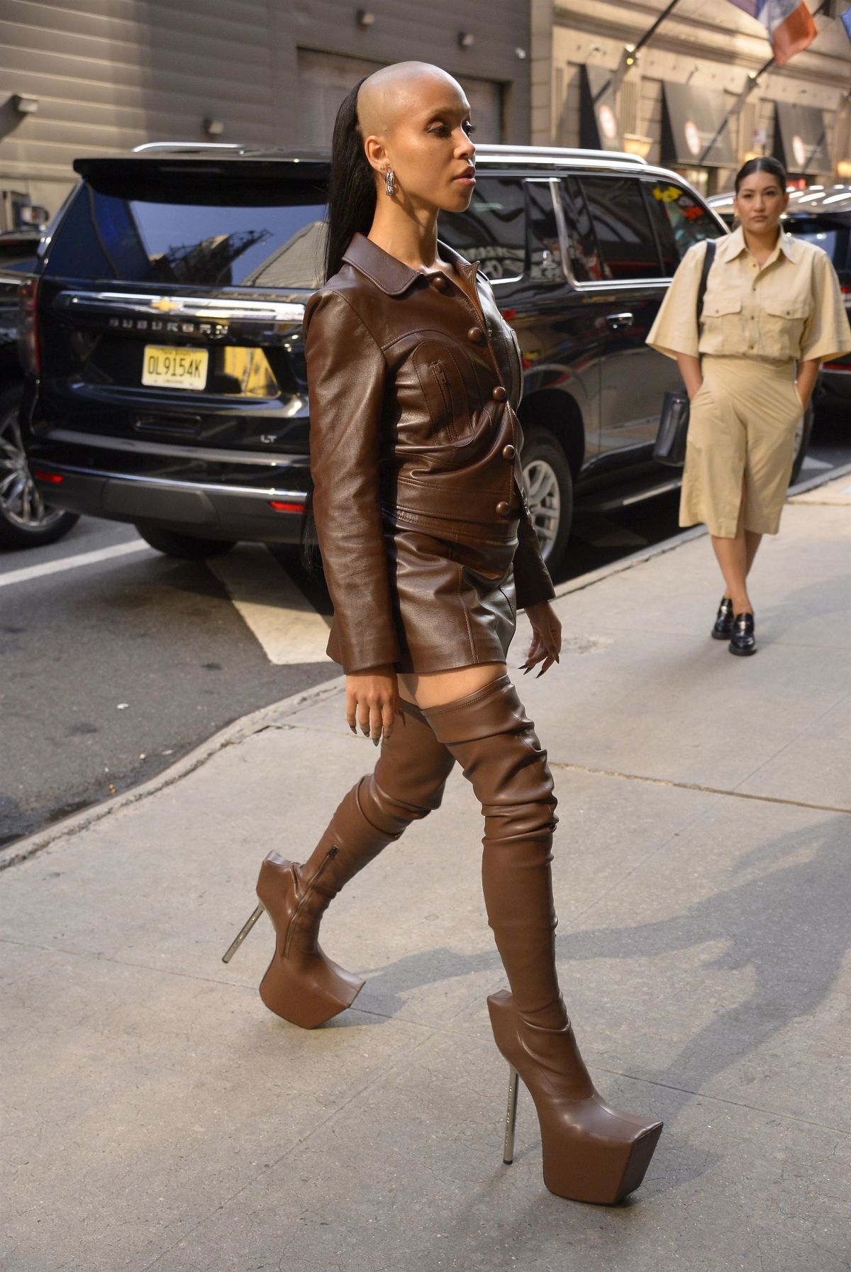 FKA Twigs Arrives at Good Morning America Show New York