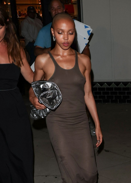 FKA Twigs Leaves Dinner The Crow Co-star Bill Skarsgard Los Angeles August 2024 1