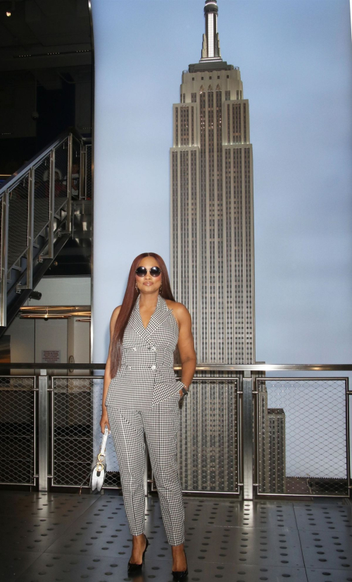 Garcelle Beauvais Empire State Building Lifetime Movie Tempted By Love New York August 2024 4