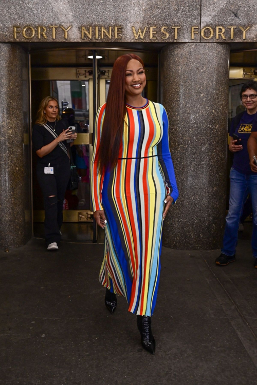 Garcelle Beauvais Leaves New York Live Studios 3