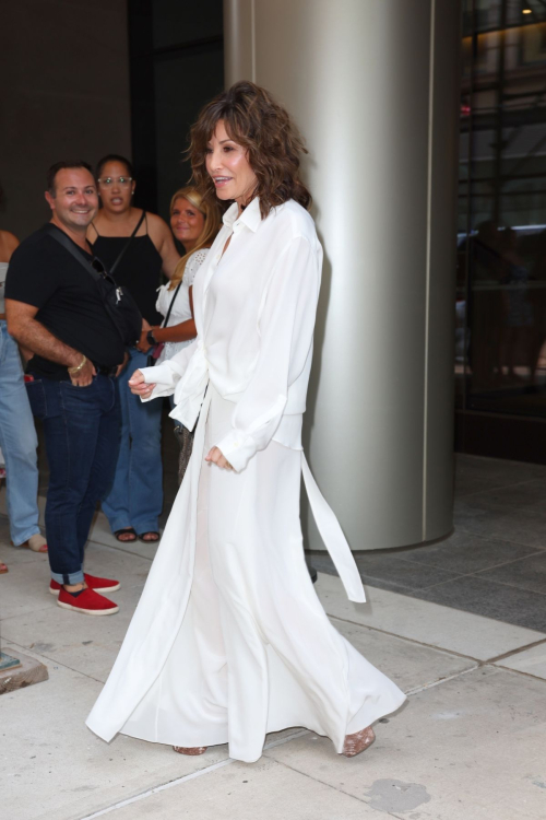 Gina Gershon Arrives at Watch What Happens Live with Andy Cohen in New York 1