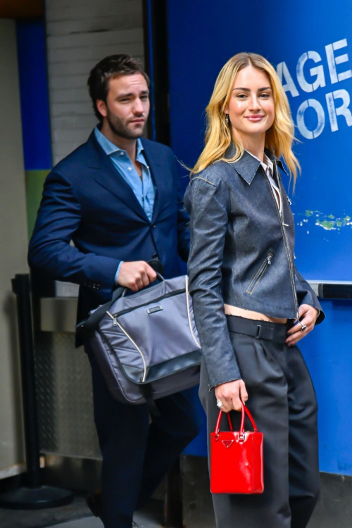 Grace Van Patten Leaves Good Morning America in New York 5