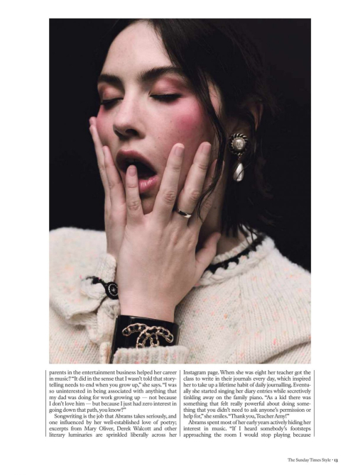 Gracie Abrams in The Sunday Times Style 2