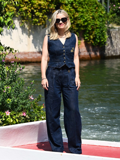 Greta Scarano Arrives at Hotel Excelsior at 81st Venice International Film Festival