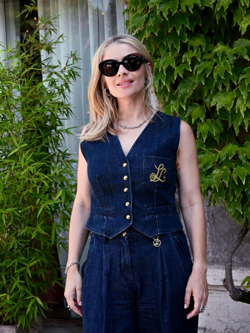 Greta Scarano Arrives at Hotel Excelsior at 81st Venice International Film Festival 2