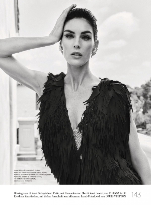 Hilary Rhoda in Harper’s Bazaar Germany August 2024 1