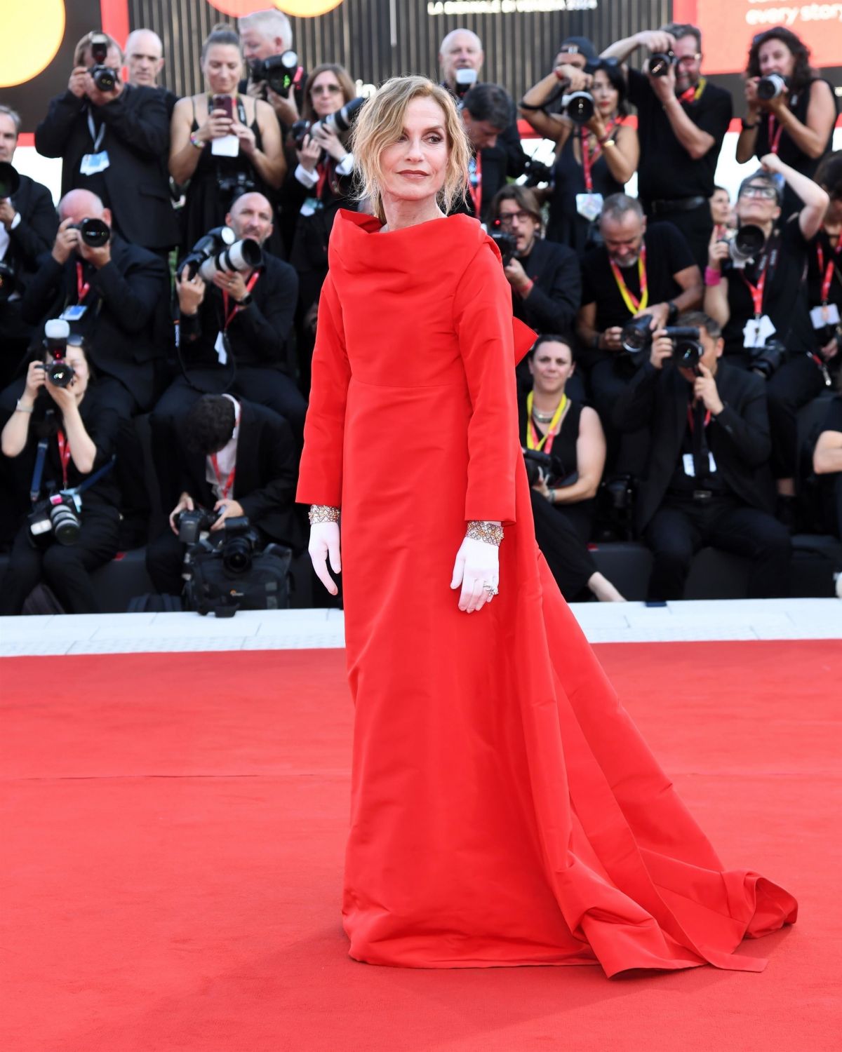 Isabelle Huppert at Beetlejuice Beetlejuice Opening Premiere at 81st Venice International Film Festival