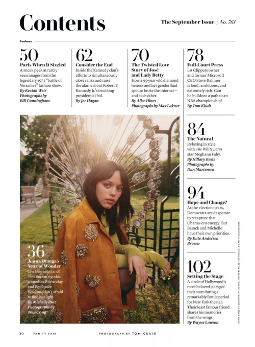 Jenna Ortega in Vanity Fair September 2024 12