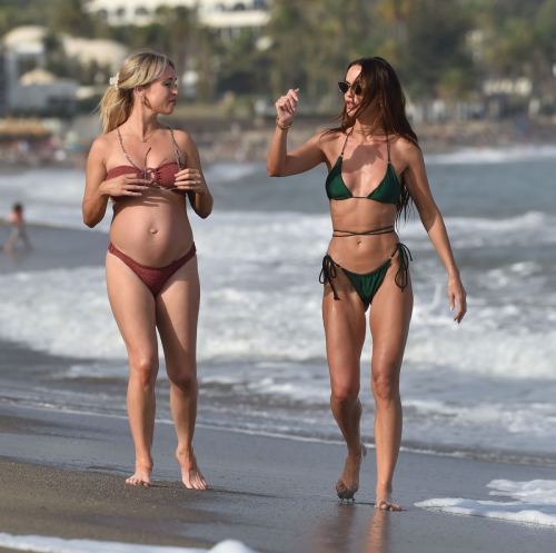 Jennifer Metcalfe Jorgie Porter Pregnant Bikini Spain August 2024 1