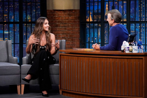 Jessica Alba Late Night with Seth Meyers August 2024 4