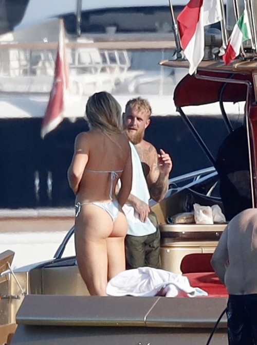 Jutta Leerdam and Jake Paul at Yacht in Saint Tropez 8