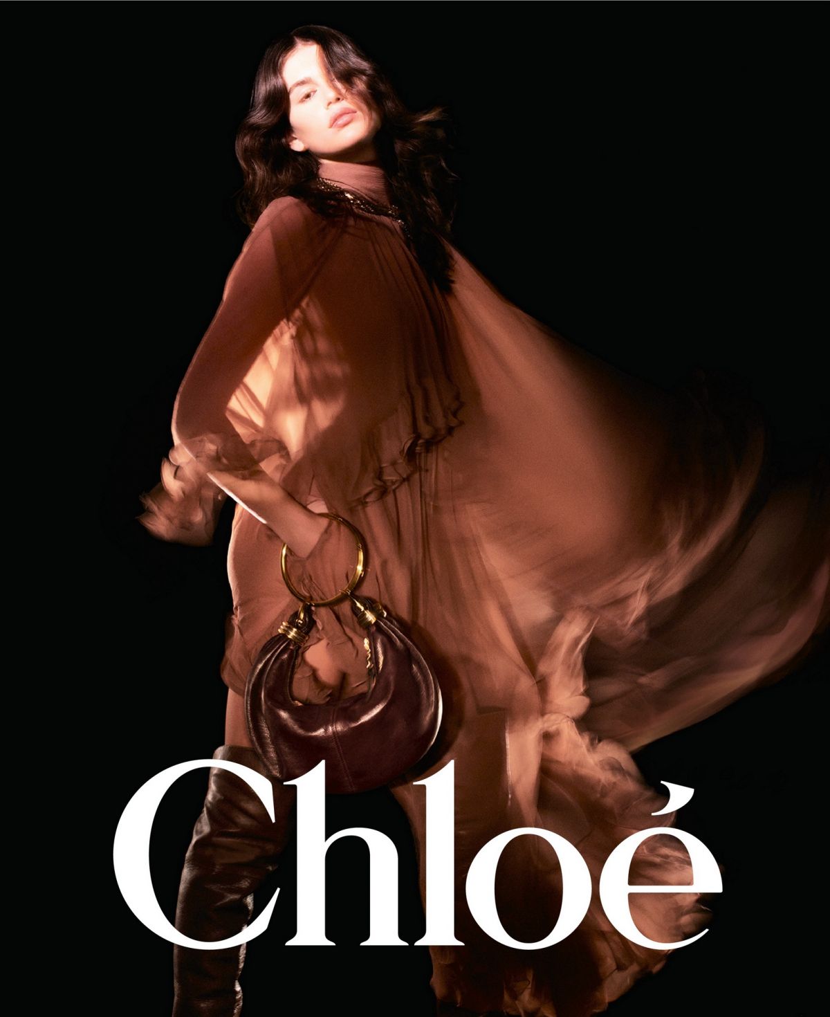 Kaia Gerber for Chloe Fall/Winter 2024 Campaign