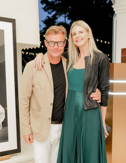 Karen Duffy at Genesis House x Marc Hom Re-Framed Hamptons Dinner at Water Mill August 2024