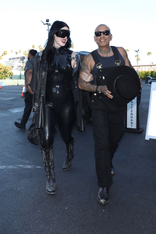 Kat Von D Arrives at Prayers Birthday Concert for Her Husband Rafael Reyes in Hollywood 2