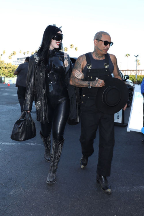 Kat Von D Arrives at Prayers Birthday Concert for Her Husband Rafael Reyes in Hollywood 3