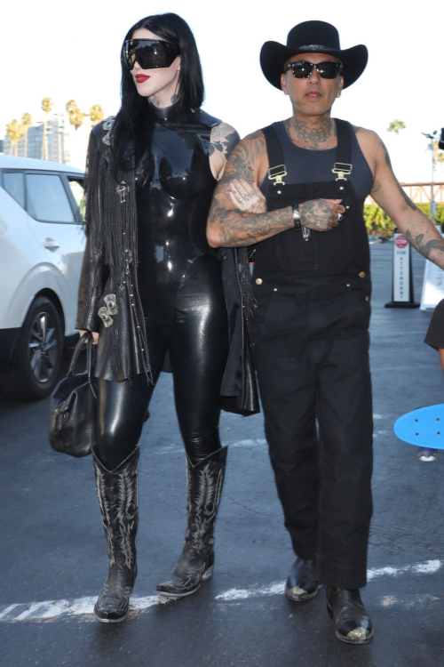 Kat Von D Arrives at Prayers Birthday Concert for Her Husband Rafael Reyes in Hollywood 4