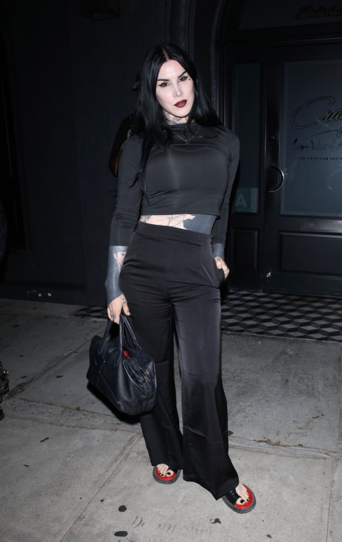 Kat Von D Celebrates Her Husband Rafael Reyes’ 50th Birthday at Craig’s in West Hollywood 1