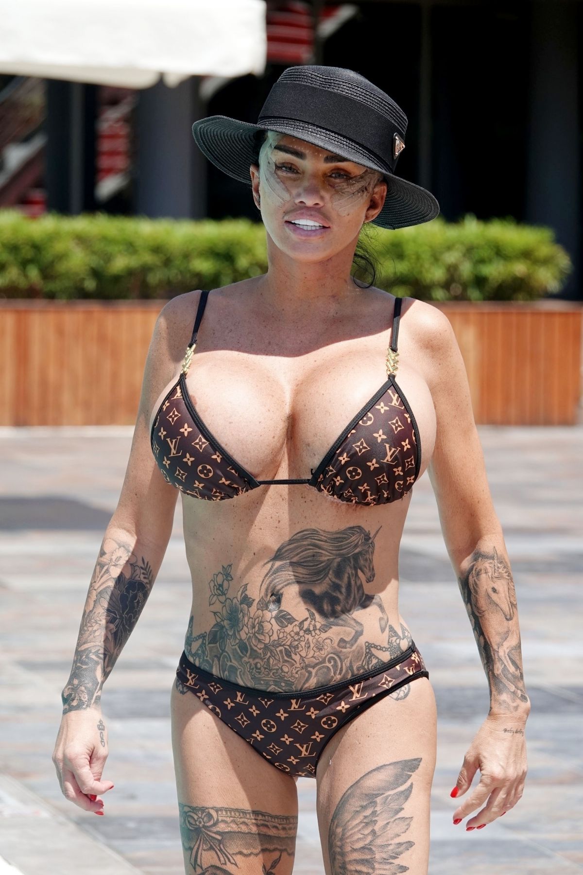 Katie Price in Louis Vuitton Bikini Turkey