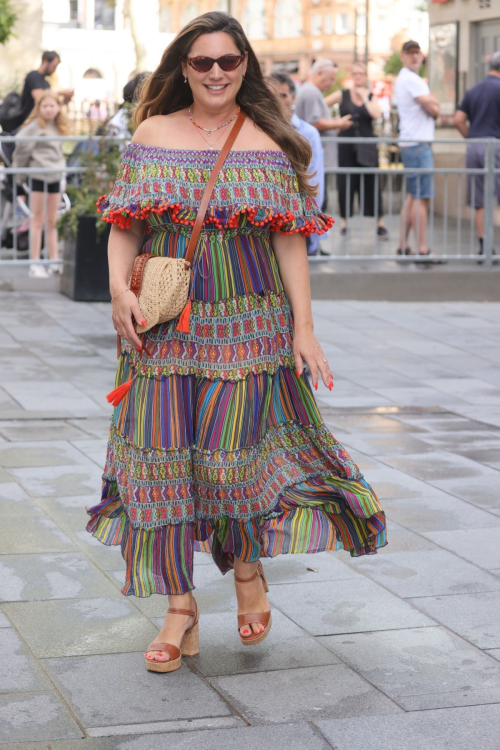 Kelly Brook Arrives at Heart Radio London 1