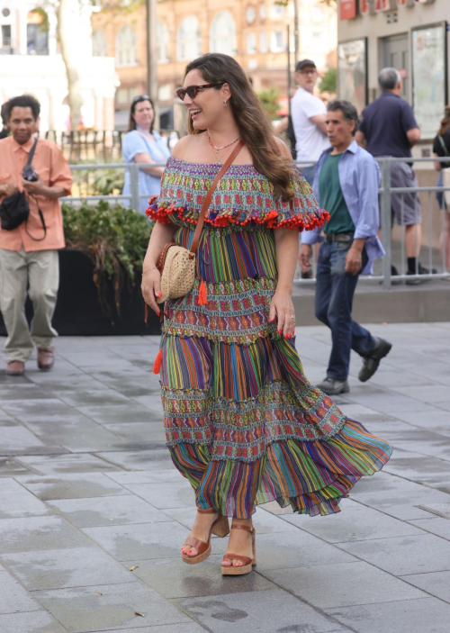 Kelly Brook Arrives at Heart Radio London 5