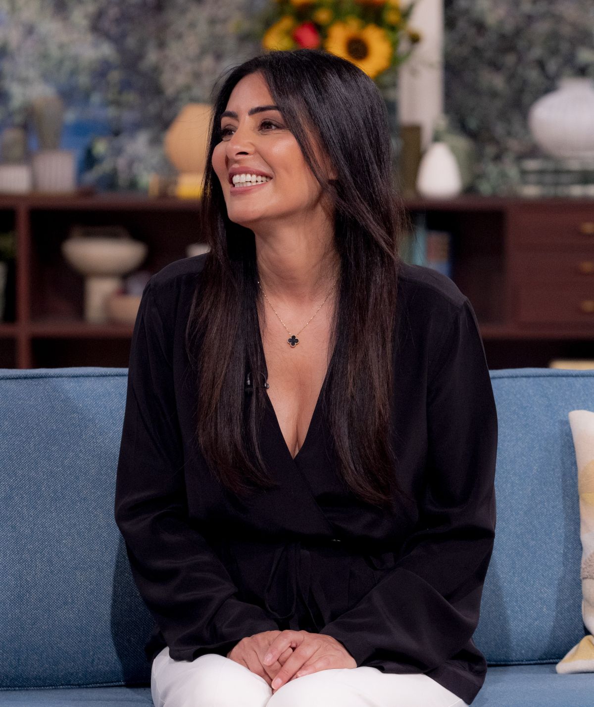 Laila Rouass at This Morning TV Show in London, August 2024