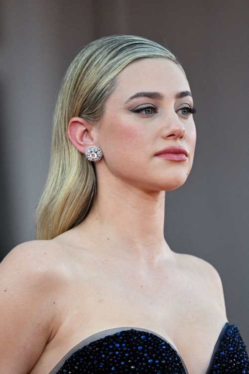 Lili Reinhart in a Black Dress at Babygirl Premiere at 81st Venice International Film Festival 3