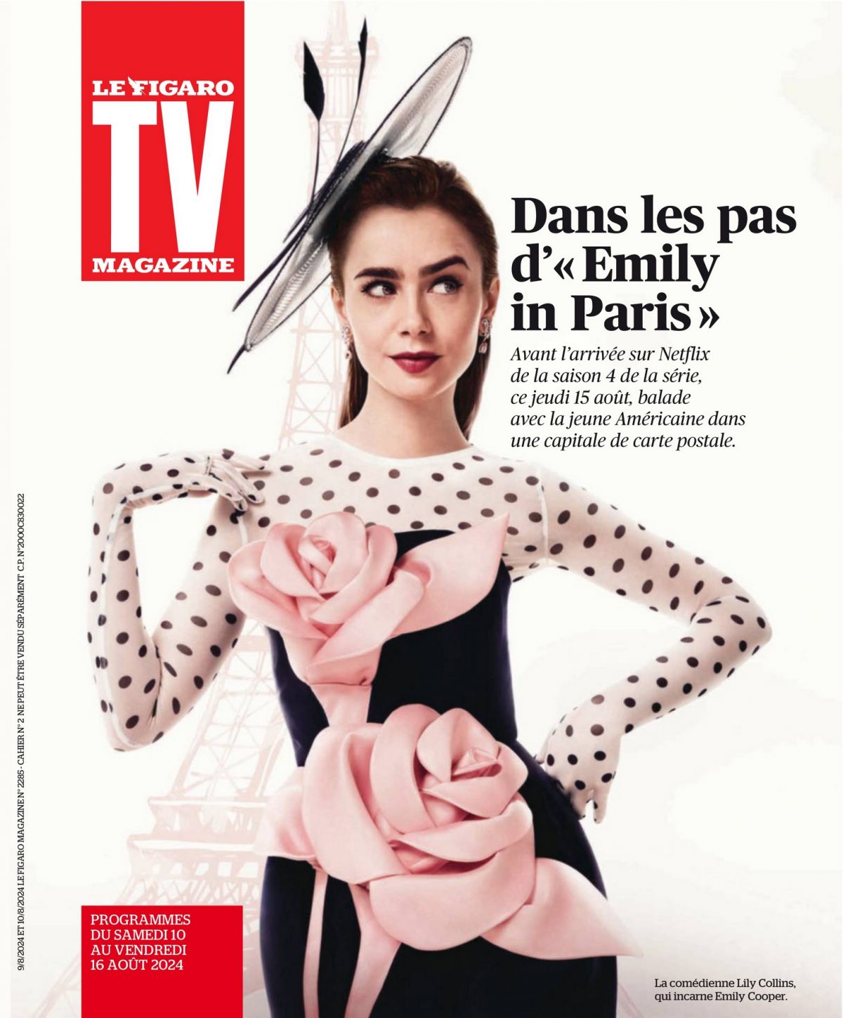 Lily Collins for TV Magazine, August 2024