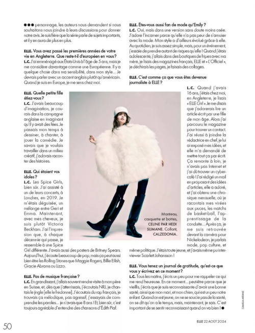 Lily Collins in Elle Magazine France 4