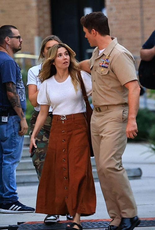 Linda Cardellini on the set of Way of the Warrior Kid in Los Angeles 2