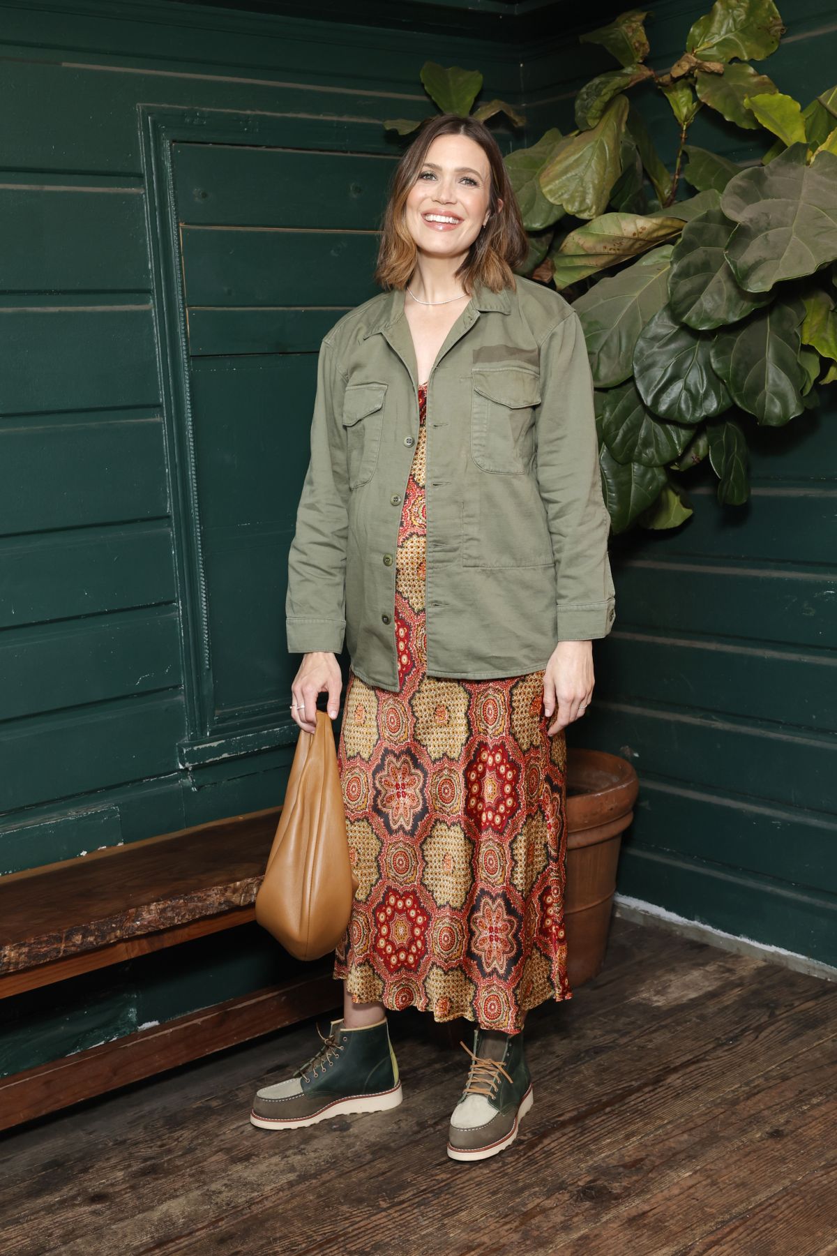 Mandy Moore Pregnant The Great x Red Wing Heritage Launch August 2024