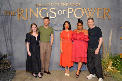 Morfydd Clark at The Lord of the Rings: The Rings of Power Comic-Con Press Preview in San Diego 1