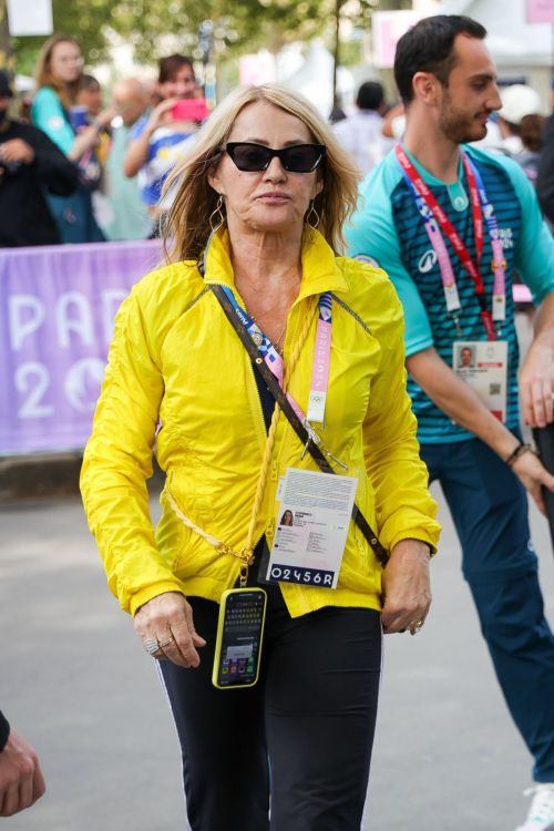 Naida Comaneci Leaves Paris 2024 Olympics Gymnastics Final in Paris 4