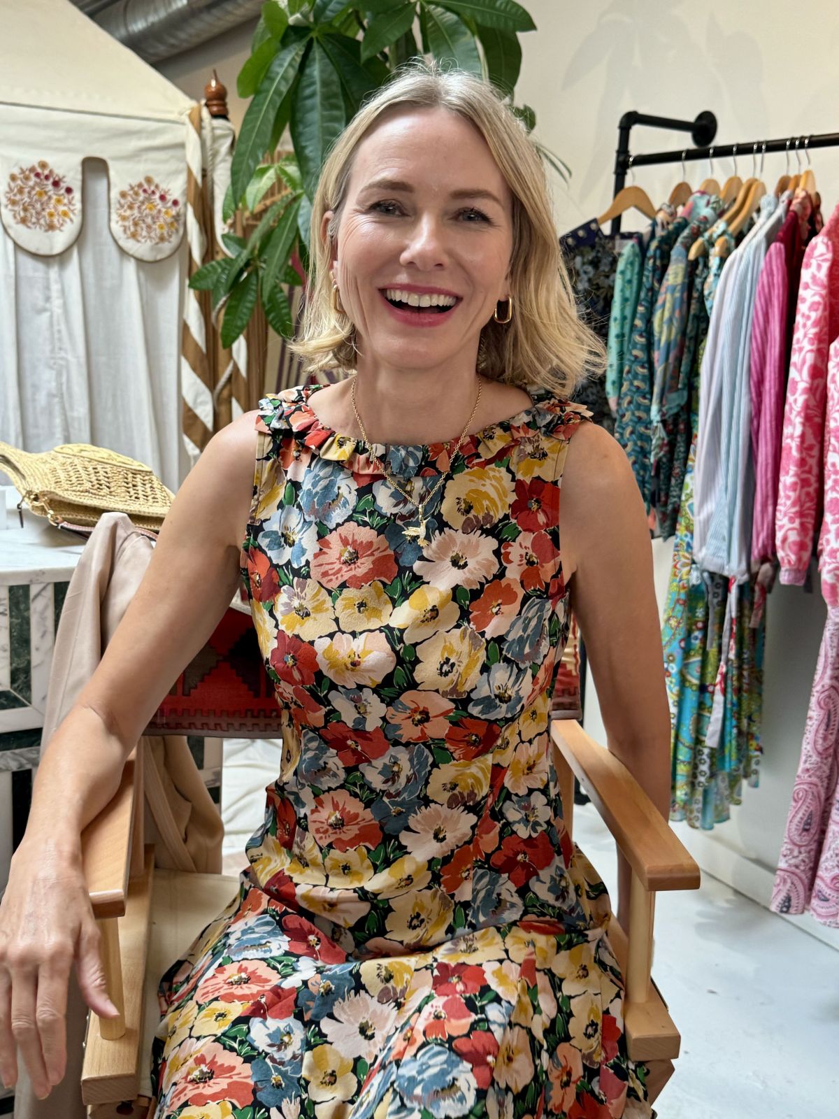 Naomi Watts Introduces Her Anti-Aging Product Line in New York August 2024