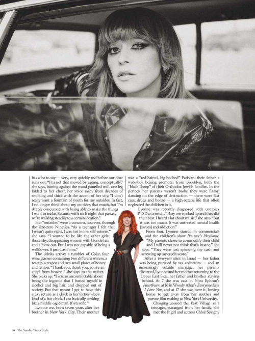 Natasha Lyonne in The Sunday Times Style 5