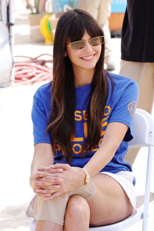 Nina Dobrev at Shiseido Blue Project Beach Clean-up in Huntington Beach 3