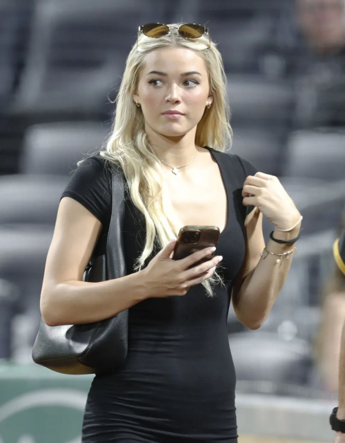 Olivia Dunne at St. Louis Cardinals vs Pittsburgh Pirates Game at PNC Park in Pittsburgh