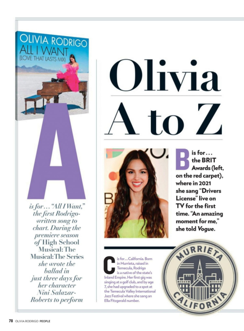 Olivia Rodrigo in Special Edition People Magazine 2024 20