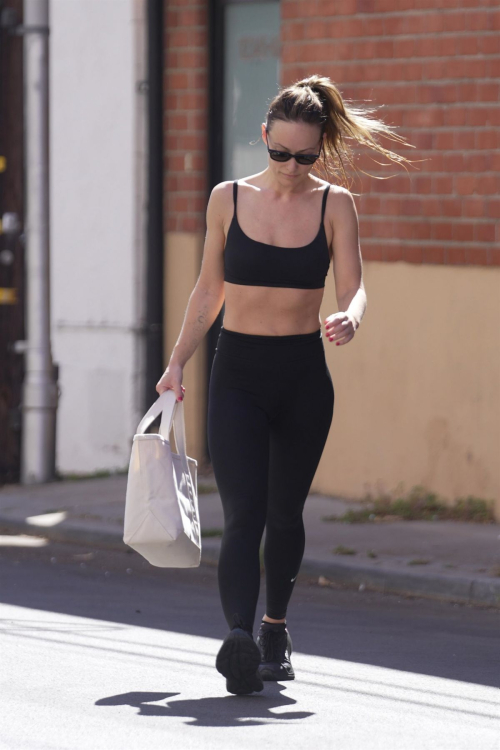 Olivia Wilde Intense Workout Studio City August 2024 5