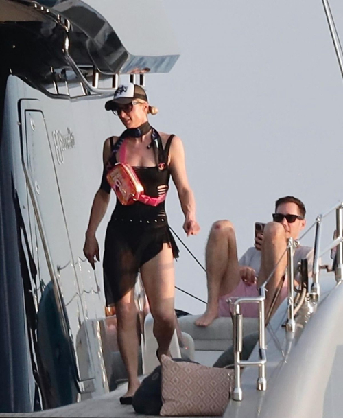 Paris Hilton in Bikinis at a Luxury Yacht in Saint Tropez 1