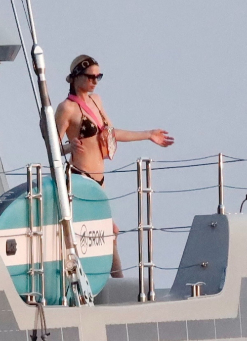 Paris Hilton in Bikinis at a Luxury Yacht in Saint Tropez 8