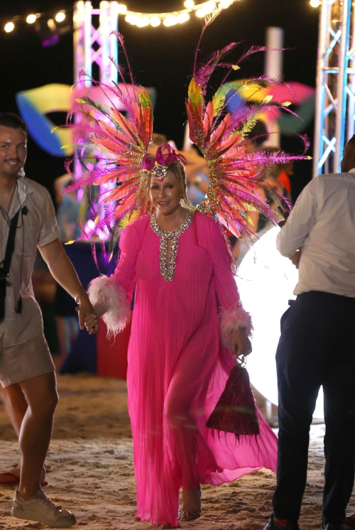 Real Housewives of Beverly Hills Cast at Carnival Themed Night in St. Lucia 14