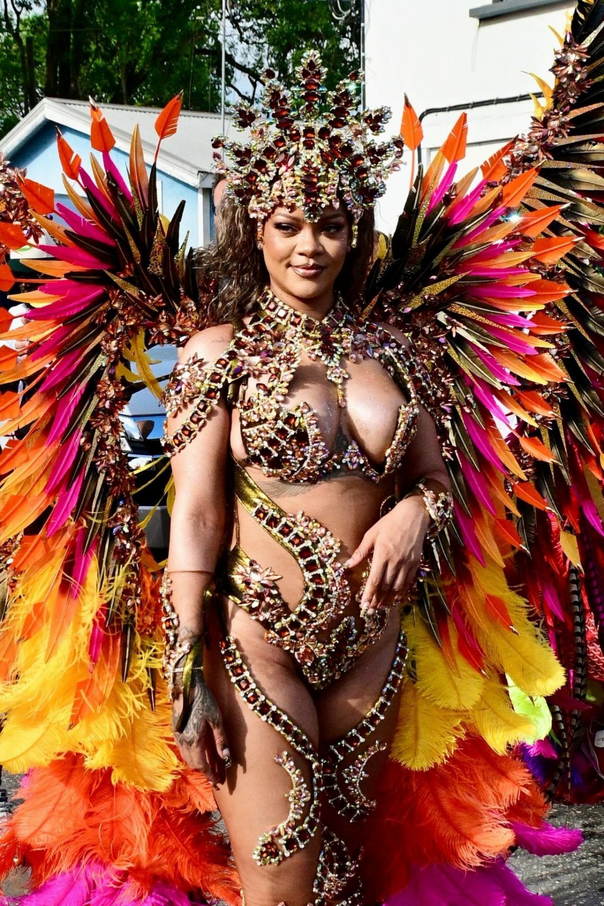 Rihanna at Barbados Crop Over Carnival