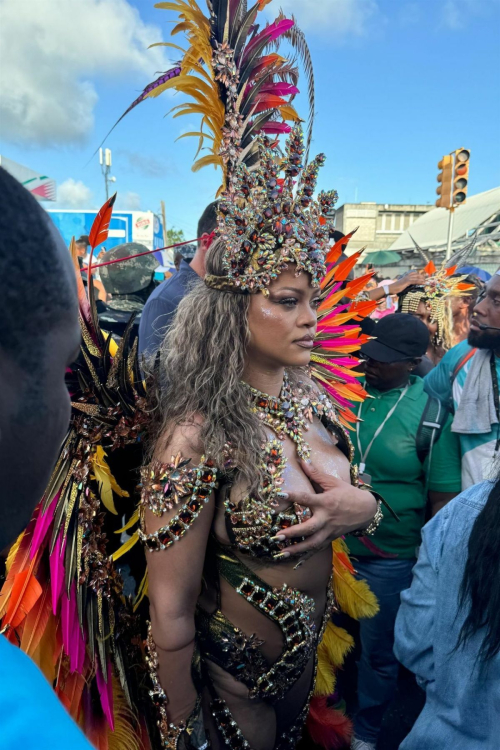 Rihanna at Barbados Crop Over Carnival 2