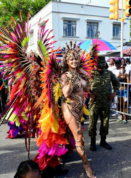 Rihanna at Barbados Crop Over Carnival 6