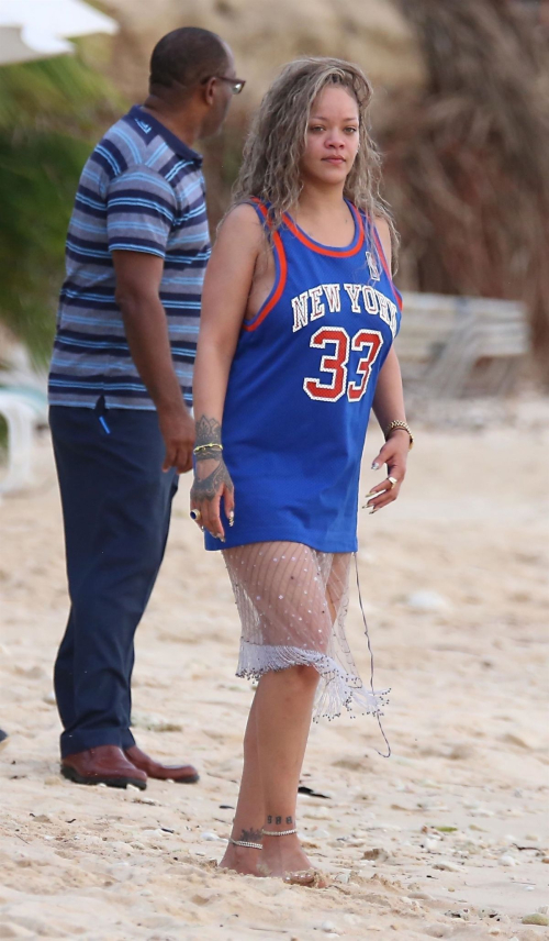 Rihanna Beach Barbados 9