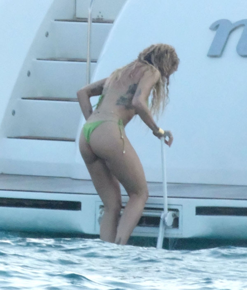 Rita Ora in Bikini with Jodie Turner-Smith at Yacht in Ibiza 8