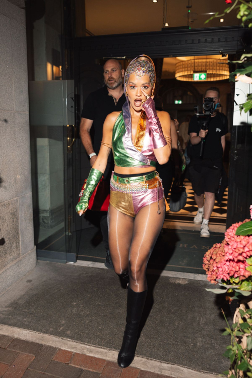 Rita Ora Leaves Stock Exchange Hotel Manchester Ahead of Pride Performance August 2024 4