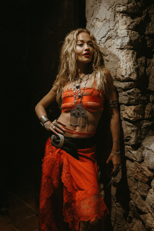 Rita Ora Partying with Fat Boy Slim and Performing a Song in Ibiza 3