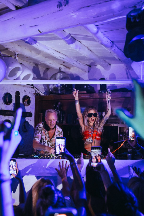 Rita Ora Partying with Fat Boy Slim and Performing a Song in Ibiza 4